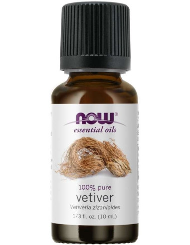 Now Foods 100% Olejek Z Wetywerii - Vetiver (10 Ml)