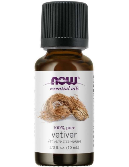 Now Foods 100% Olejek Z Wetywerii - Vetiver (10 Ml)