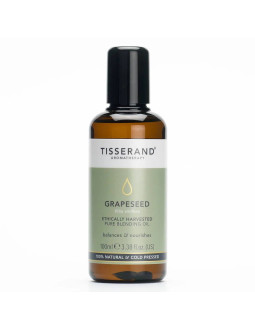 Tisserand Aromatherapy Grapeseed Oil Ethically Harvested - Olejek Bazowy / Olejek Do Masażu Z Winogron (100 Ml)
