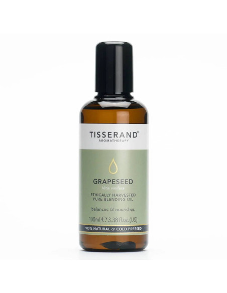 Tisserand Aromatherapy Grapeseed Oil Ethically Harvested - Olejek Bazowy / Olejek Do Masażu Z Winogron (100 Ml)