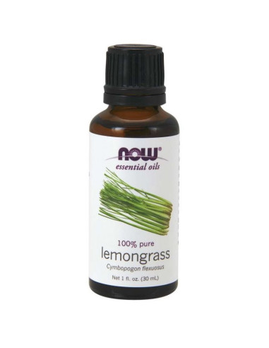 Now Foods 100% Olejek Z Trawy Cytrynowej - Lemongrass (30 Ml)