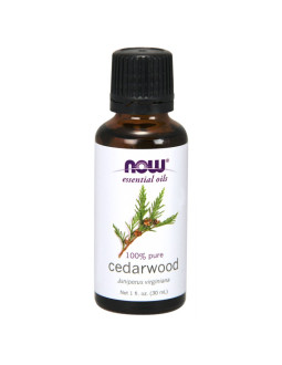 Now Foods 100% Olejek Cedrowy - Cedarwood (Drzewo Cedrowe) (30 Ml)