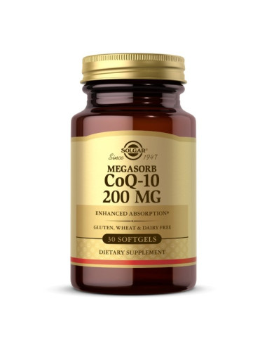 Solgar Megasorb Coq-10 200 Mg - Koenzym Q10 - Kaneka 200 Mg (30 Kaps.)