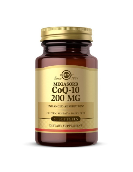 Solgar Megasorb Coq-10 200 Mg - Koenzym Q10 - Kaneka 200 Mg (30 Kaps.)