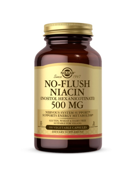 Solgar No-Flush Niacin (Inositol Hexanicotinate) (100 Kaps.)