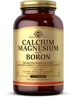 Solgar Calcium Magnesium Plus Boron - Wapń, Magnez Plus Bor (250 Tabl.)