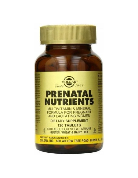Solgar Prenatal Nutriens - Witaminy I Minerały Prenatalne (120 Tabl.)