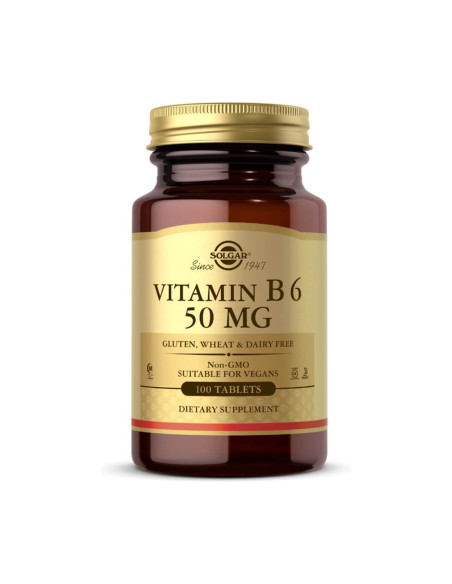 Solgar Vitamin B6 - Witamina B6 50 Mg (100 Tabl.)