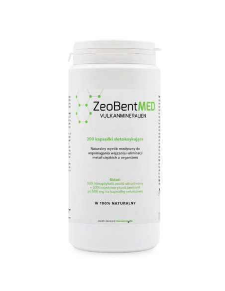 Zeobent Med Mikronizowany Zeolit I Bentonit Detox (200 Kaps)