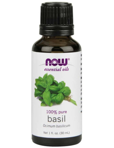 Now Foods Basil - 100% Olejek Bazyliowy - Bazylia (30 Ml)