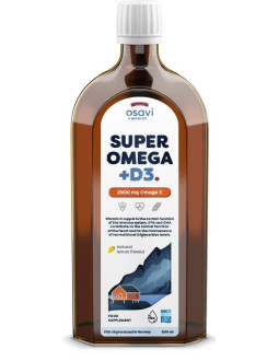 Osavi Super Omega +D3, 2900 Mg - Smak Cytrynowy (500 Ml)