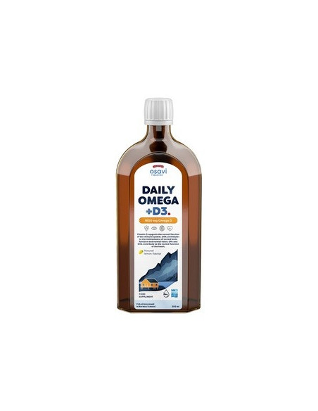 Osavi Daily Omega +D3 1600 Mg, Naturalny Aromat Cytrynowy (500 Ml)