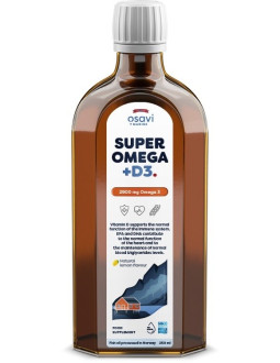 Osavi Super Omega +D3, 2900 Mg - Smak Cytrynowy (250 Ml)