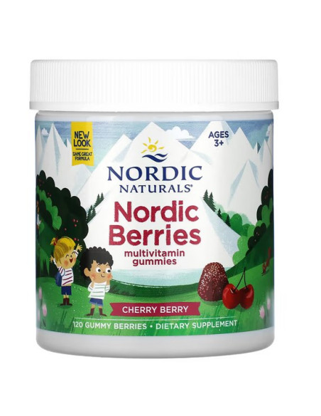 Nordic Naturals Nordic Berries Cherry Berry (120 Żelek)