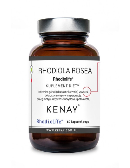 Kenay Rhodiola Rosea Rhodiolife - Różeniec Górski (60 Kaps.)