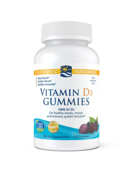 Nordic Naturals Vitamin D3 Gummies 1000 Iu (120 Żelek)