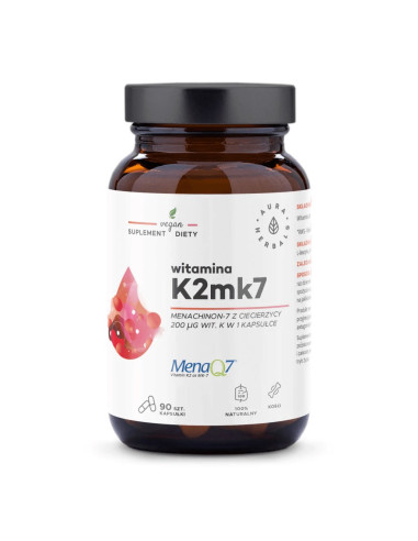 Aura Herbals Witamina K2 Mk7 200 Mcg (90 Kaps.)