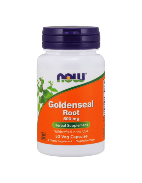 Now Foods Goldenseal Root - Gorzknik Kanadyjski 500 Mg (50 Kaps.)