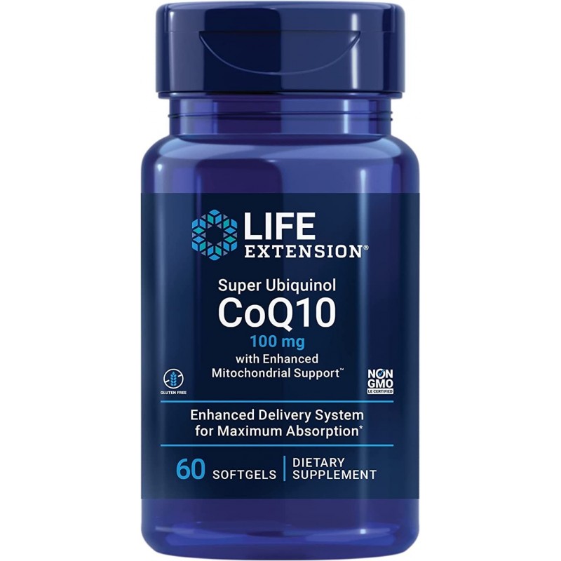 Super Ubiquinol CoQ10 with Enhanced Mitochondrial Support 100 mg ( 60 kaps.)