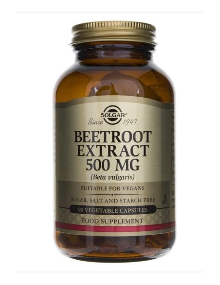 Solgar Beetroot Extract 500 Mg - Burak Wyciąg 5:1 (90 Kaps.)