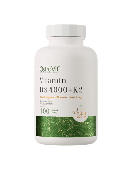 Ostrovit Witamina D3 4000 Iu + K2 Vege (100 Tabl.)