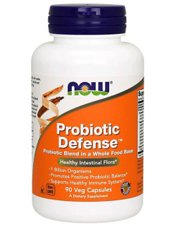 Now Foods Probiotic Defense - 13 Szczepów Bakterii (90 Kaps.)