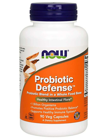Now Foods Probiotic Defense - 13 Szczepów Bakterii (90 Kaps.)