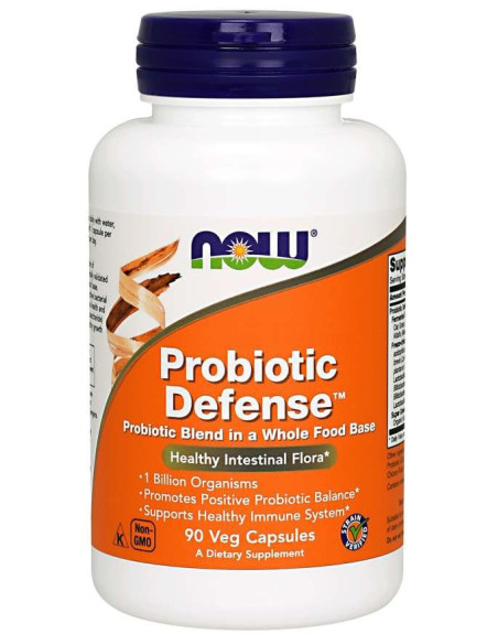 Now Foods Probiotic Defense - 13 Szczepów Bakterii (90 Kaps.)