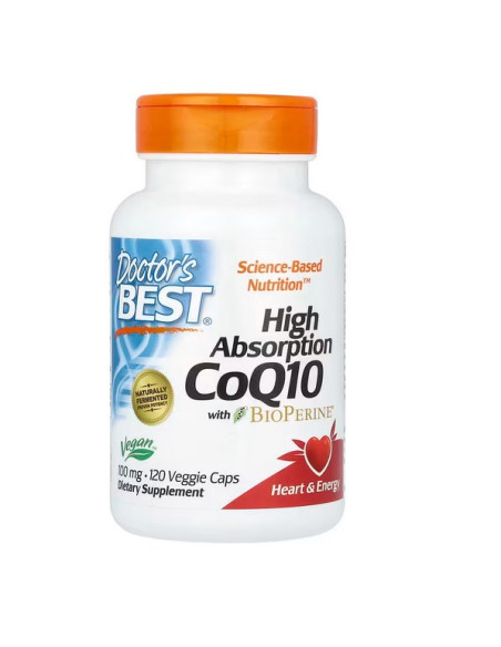 Doctor's Best Koenzym Q10 100 Mg I Piperyna Bioperine - Vegan (120 Kaps.)