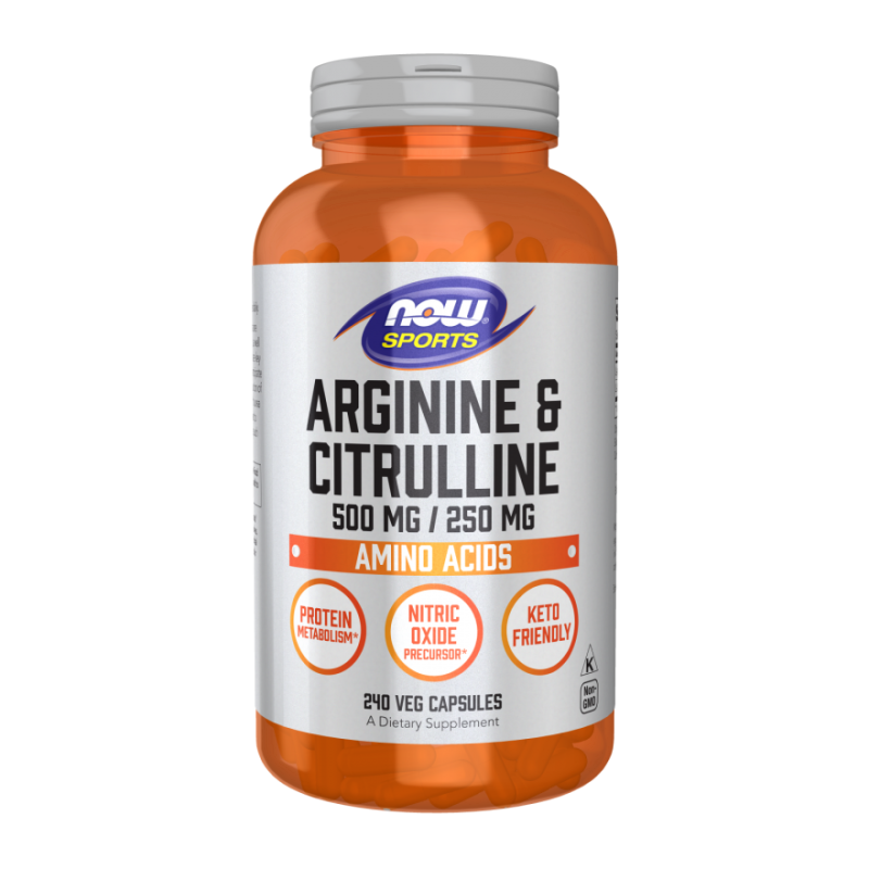 L-Arginine 500 mg + L-Citrulline 250 mg (240 kaps.)