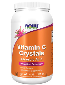 Now Foods Vitamin C Crystals Powder - Witamina C (Crystals) Kwas Askorbinowy (1361 G)