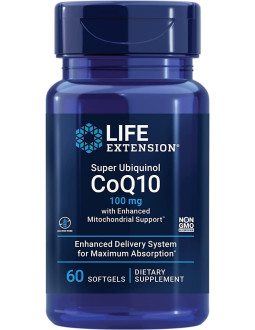 Life Extension Super Ubiquinol Coq10 100 Mg With Enhanced Mitochondrial Support (60 Kaps.)