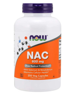 Now Foods Nac - N-Acetylo-L-Cysteina 600 Mg (250 Kaps.)