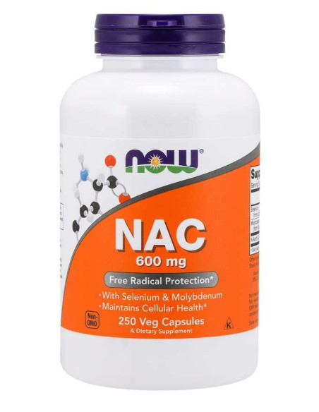 Now Foods Nac - N-Acetylo-L-Cysteina 600 Mg (250 Kaps.)