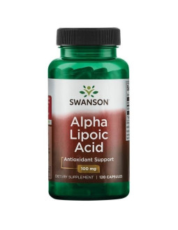 Swanson Kwas Alfa Liponowy 100 Mg, Ala (120 Kaps.)