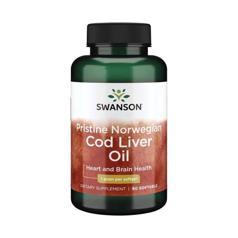 Pristine Norwegian Cod Liver Oil (60 kaps.)