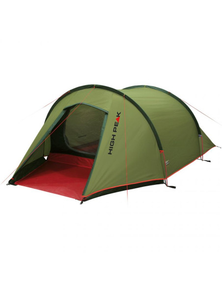 Namiot high peak kite 3 lw zielono-czerwony 10344