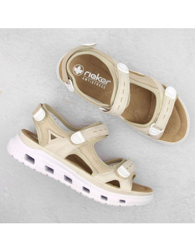 Komfortowe sandały na rzepy rieker w rkr691