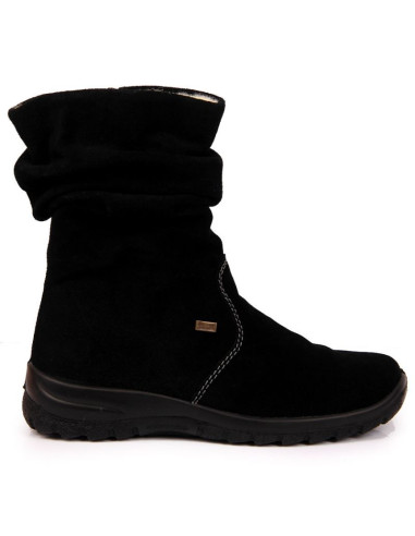 Skórzane botki ocieplane rieker w