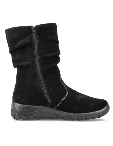 Skórzane botki ocieplane rieker w