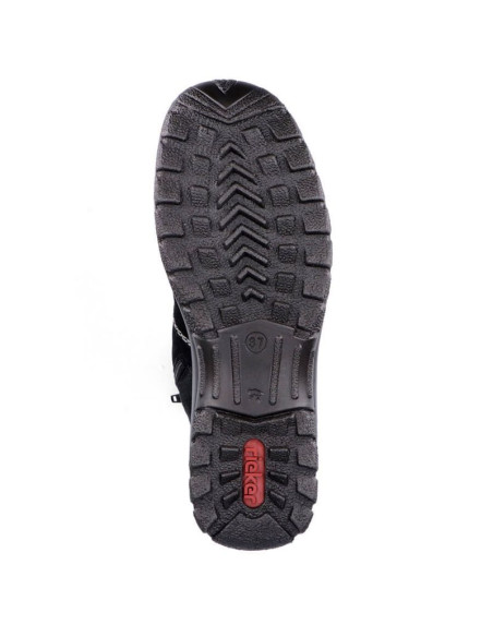 Skórzane botki ocieplane rieker w