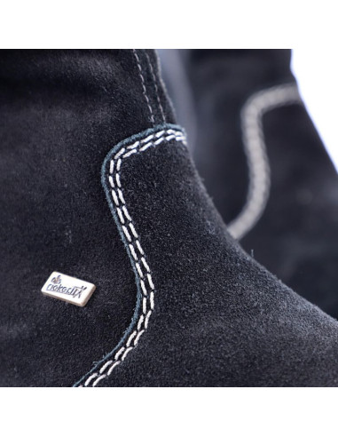 Skórzane botki ocieplane rieker w