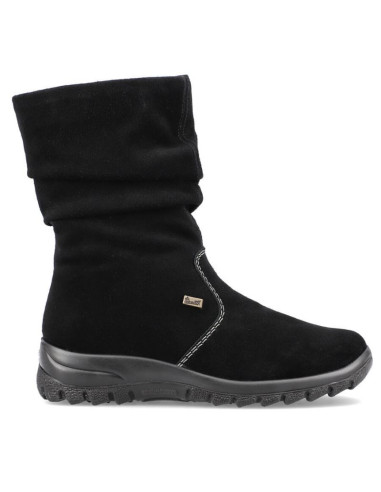 Skórzane botki ocieplane rieker w