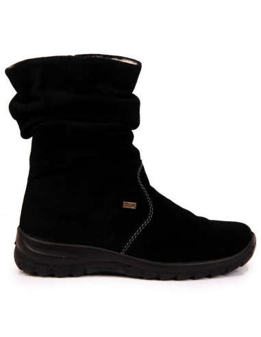 Skórzane botki ocieplane rieker w