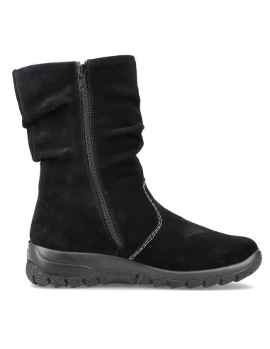 Skórzane botki ocieplane rieker w