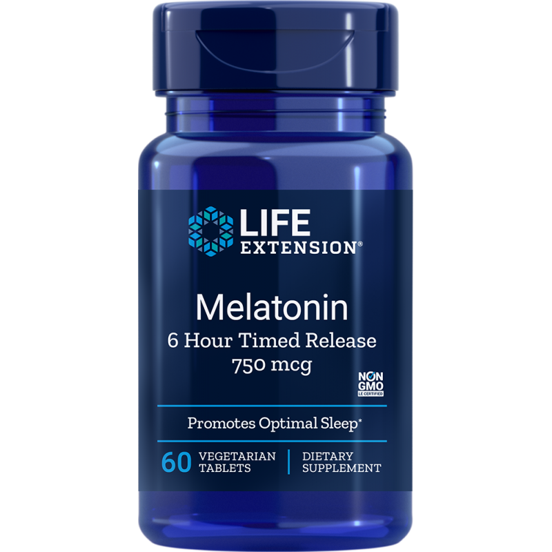 Melatonin 750 mcg 6 Hour Time Release (60 tabl.)