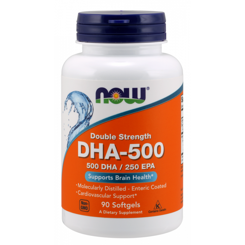 DHA - 500 DHA 250 EPA Kwas dokozaheksaenowy 500 mg (90 kaps.)