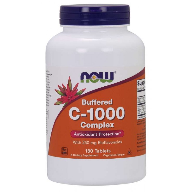 C-1000 Buforowana Witamina C + Bioflawonoidy Cytrusowe (180 tabl.)