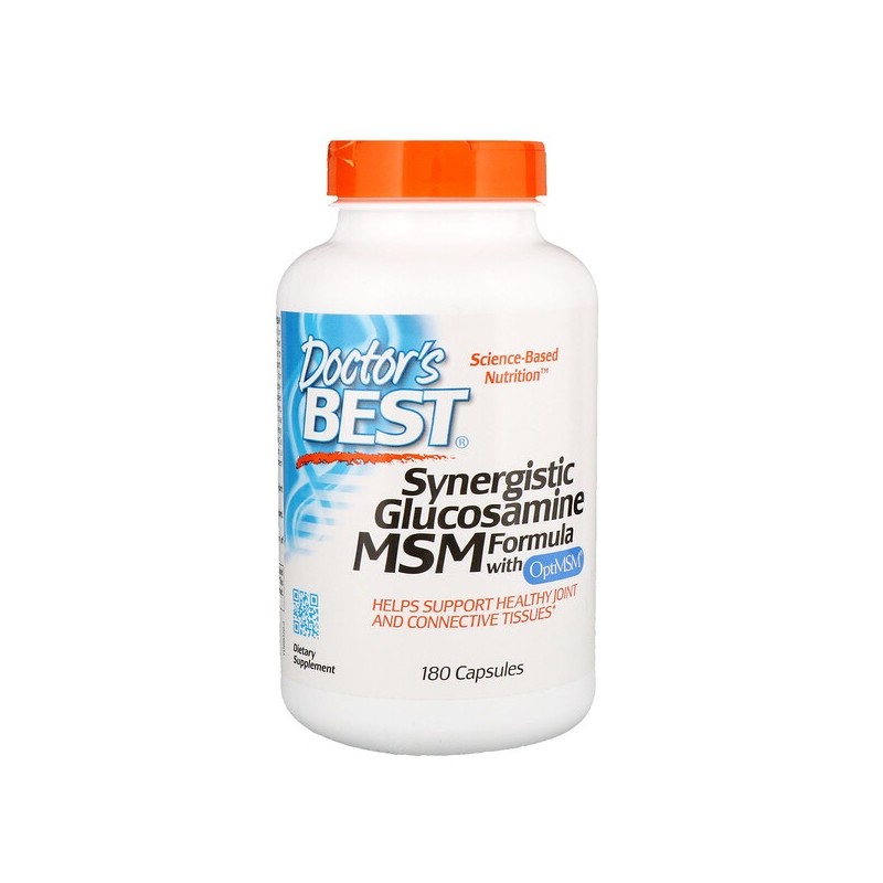 Synergistic Glucosamine MSM Formula with OptiMSM (180 kaps.)