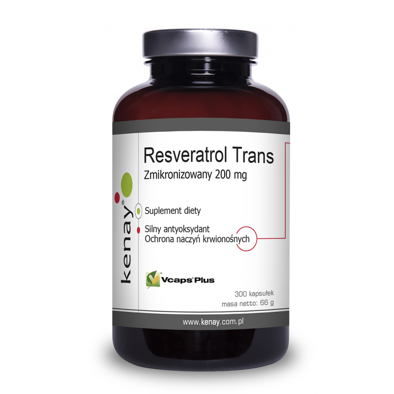 Zmikronizowany Resveratrol 200 mg (300 kaps.)